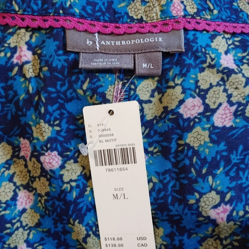 Anthropologie Ditsy Floral Sleep Robe - Picture 13 of 14